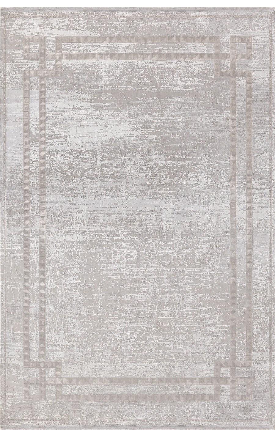 Padişah Evidence Krem 10 mm Akrilik Yıkanabilir İnce Kaymaz Dikdörtgen Makine Dokuma Salon Halısı 160x230 cm