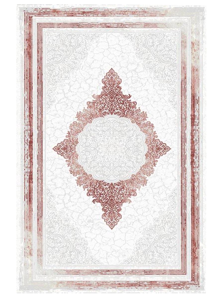 Merinos Everest T0109 Kırmızı 10 mm Akrilik Antialerjenik Yıkanabilir Kalın Kaymaz Dikdörtgen Makine Dokuma Salon Halısı 80x300 cm