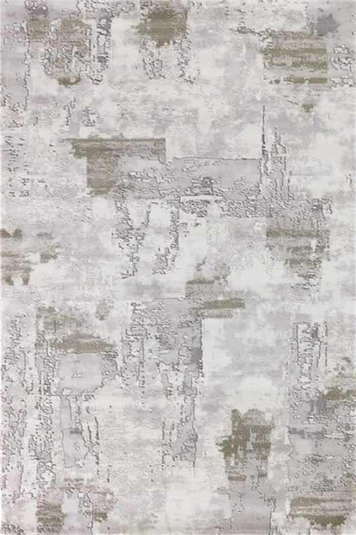 Dinarsu Marmaris MA021 Gri 12 mm Akrilik Silinebilir Yıkanabilir Orta Kaymaz Dikdörtgen Makine Dokuma Salon Halısı 200x300 cm