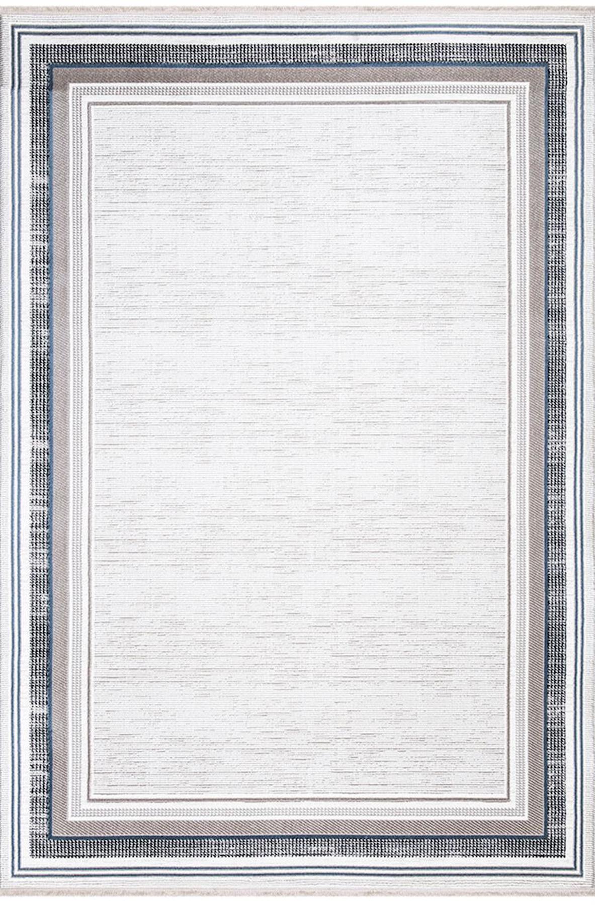 İpek Mekik Halı Gordion 16100 Lacivert 8 mm Polyester Toz Tutmaz Yıkanabilir Orta Kaymaz Pamuk Taban Dikdörtgen Makine Dokuma Antre-Çocuk Odası-Salon-Yatak Odası Halısı 140x200 cm