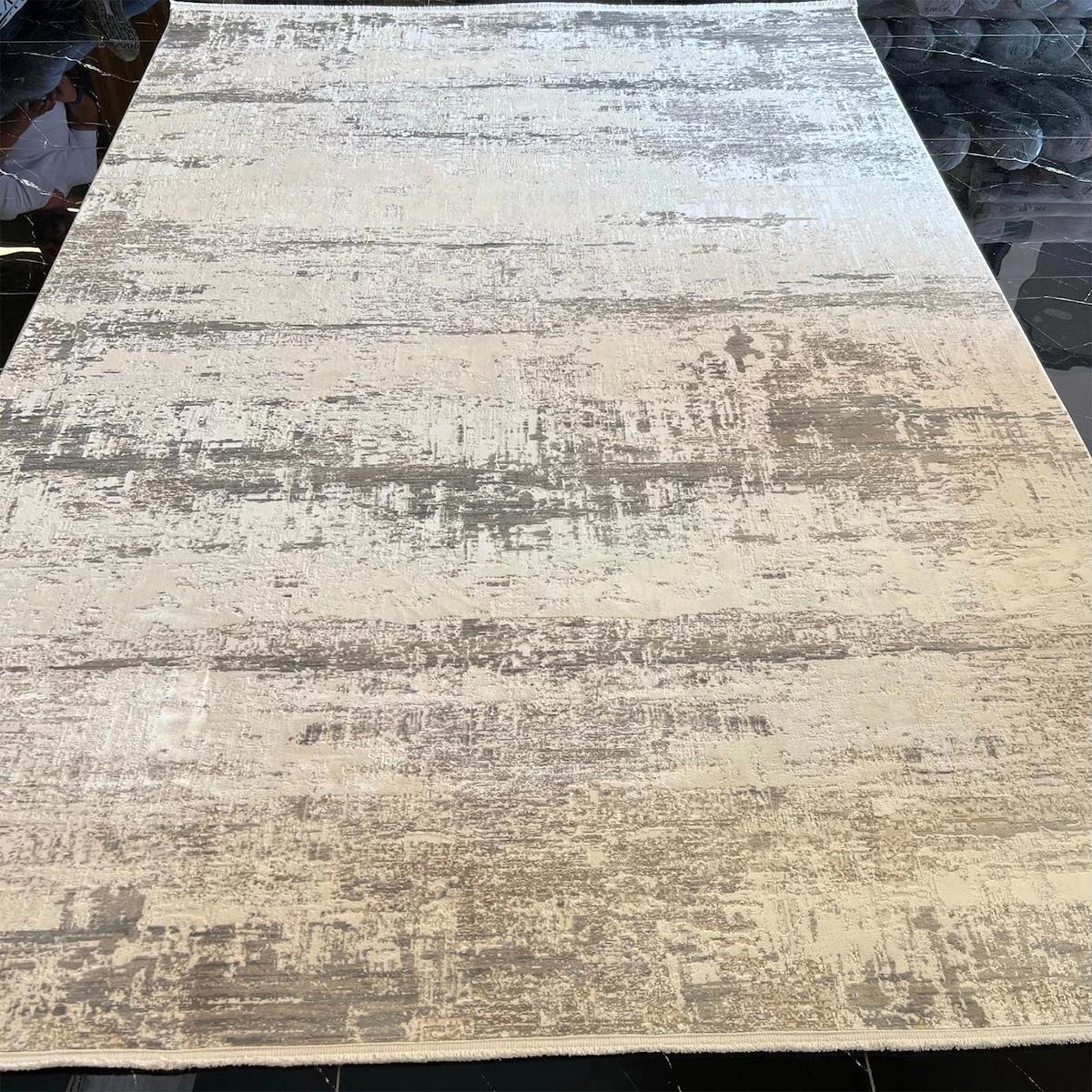 Sanat Halı Gusto 3751 Çok Renkli 7 mm Pamuk Antibakteriyel Yıkanabilir Kalın Kaymaz Lateks Taban Dikdörtgen Makine Dokuma Salon Halısı 80x150 cm