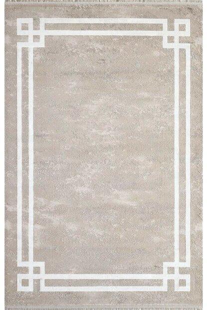 Pierre Cardin Monet MT18K Kahverengi-Vizon 9 mm Akrilik Yumuşak Yıkanabilir İnce Kaymaz Dikdörtgen Makine Dokuma Salon Halısı 160x230 cm