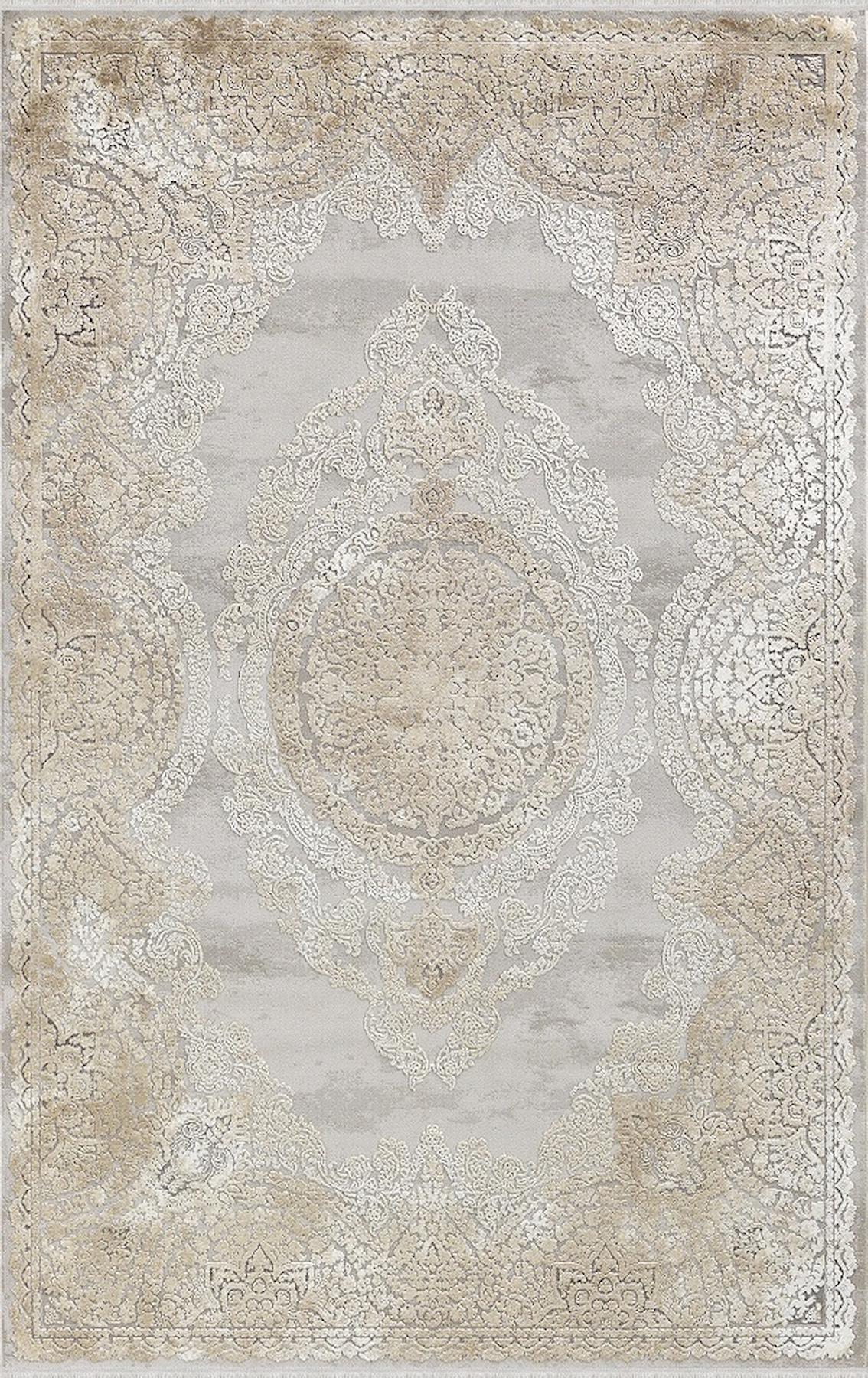 Merinos Tresor 19940 Kahverengi 11 mm Akrilik Yıkanabilir Kalın Kaymaz Dikdörtgen Makine Dokuma Salon Halısı 80x200 cm