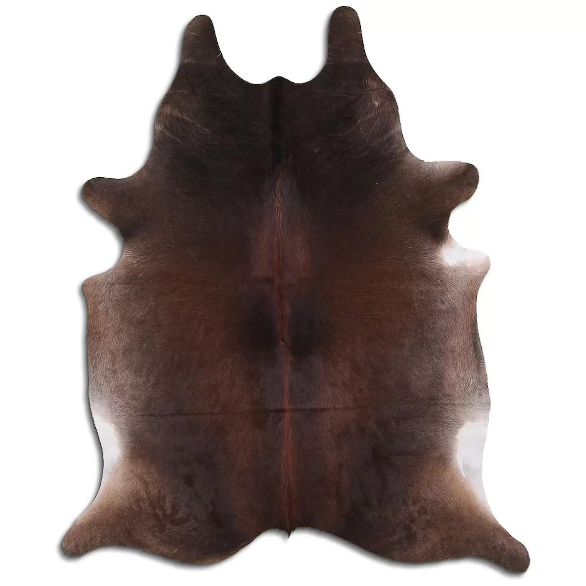 Fiesta Leather Art 41300 Krem 51 mm Deri Toz Tutmaz Yıkanabilir İnce Kaymaz Deri Taban Oval Makine Dokuma Salon Halısı 100x425 cm