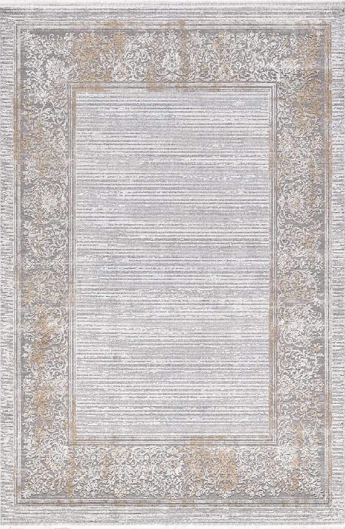 Pierre Cardin Marcel JC06A Bej-Kahverengi 0.8 mm Akrilik Antibakteriyel Yıkanabilir İnce Kaymaz Dikdörtgen Makine Dokuma Salon Halısı 80x180 cm