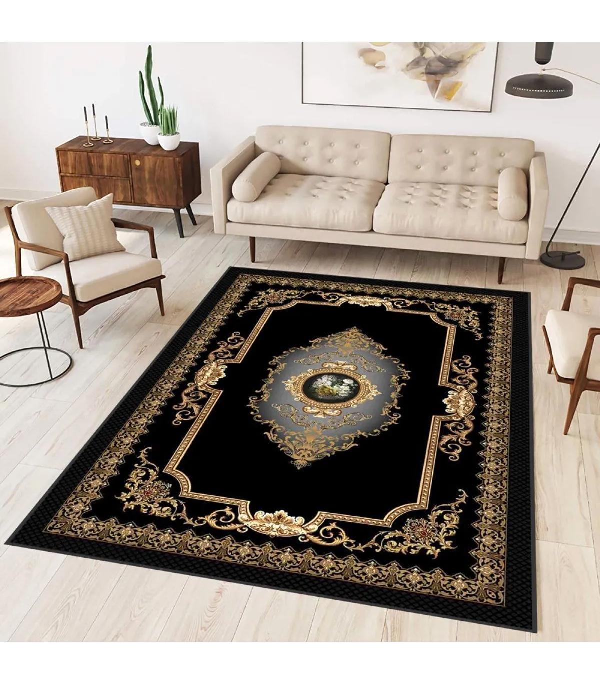 Rovigo Home RVG0329 Çok Renkli 8 mm Polyester Antibakteriyel-Leke Tutmaz-Toz Tutmaz Yıkanabilir İnce Kaymaz Dot Taban Dikdörtgen Makine Dokuma Salon Halısı 80x500 cm