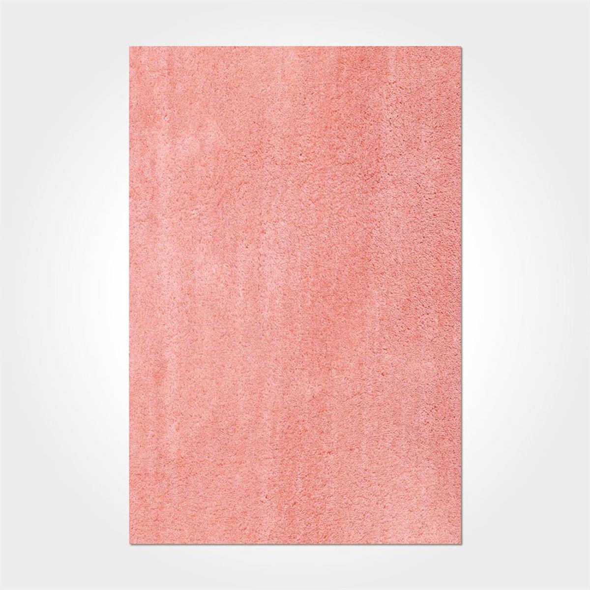 Crea Halı 3151PMB Pembe 7 mm Pamuk-Polyester Toz Tutmaz Yıkanabilir Orta Kaymaz Dikdörtgen Makine Dokuma Salon Halısı 100x200 cm