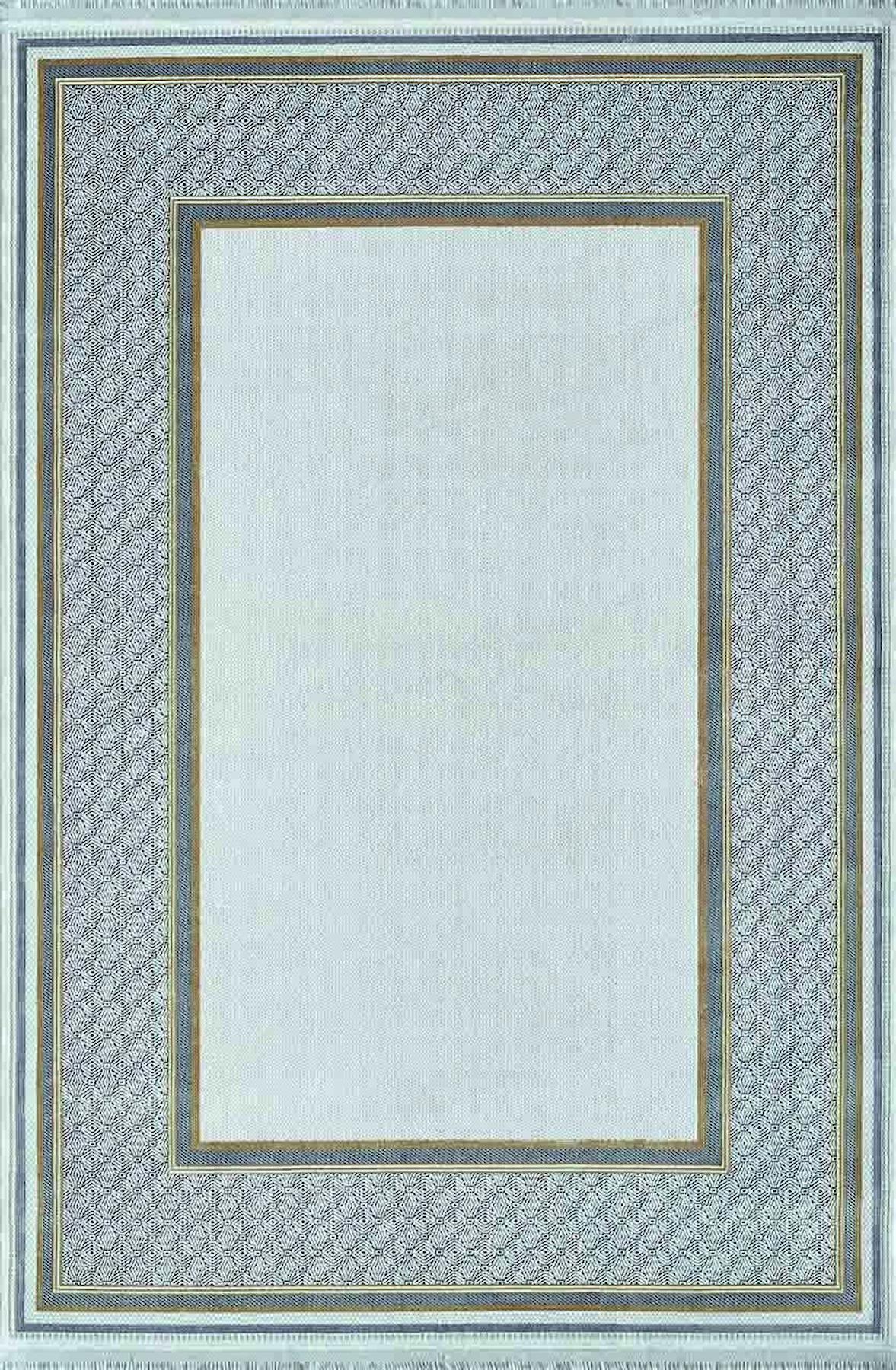 Artemis Halı Mina 09099D Çok Renkli Akrilik Yıkanabilir İnce Kaymaz Jüt Taban Dikdörtgen Makine Dokuma Salon Halısı 160x230 cm