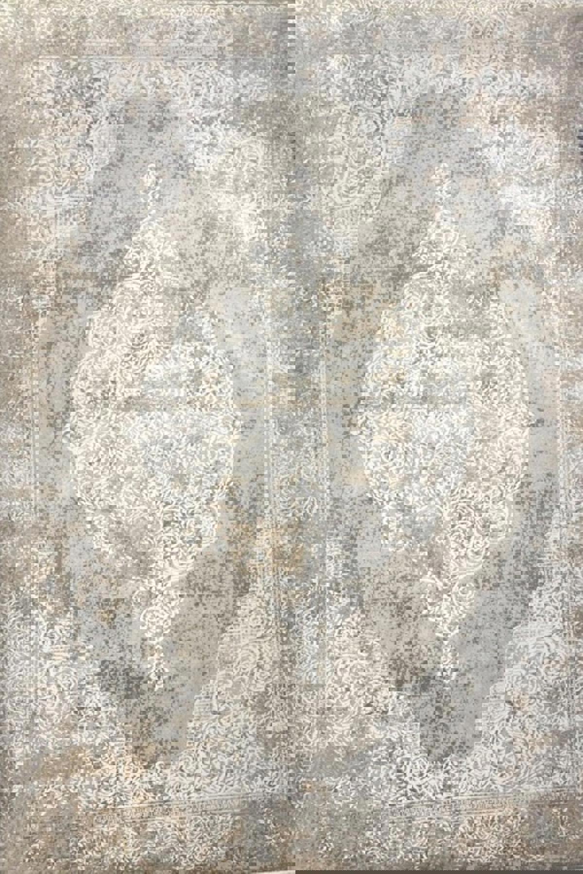 Merinos Diamond Zena Çok Renkli 3 mm Akrilik Yıkanabilir Kalın Kaymaz Dikdörtgen Makine Dokuma Salon Halısı 100x300 cm