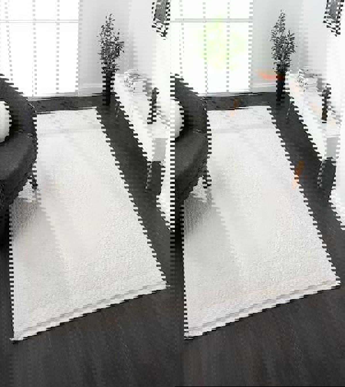 Çam Halı Scarlet SC001A Krem 11 mm Akrilik Silinebilir Yıkanabilir Orta Dikdörtgen Makine Dokuma Salon Halısı 100x150 cm