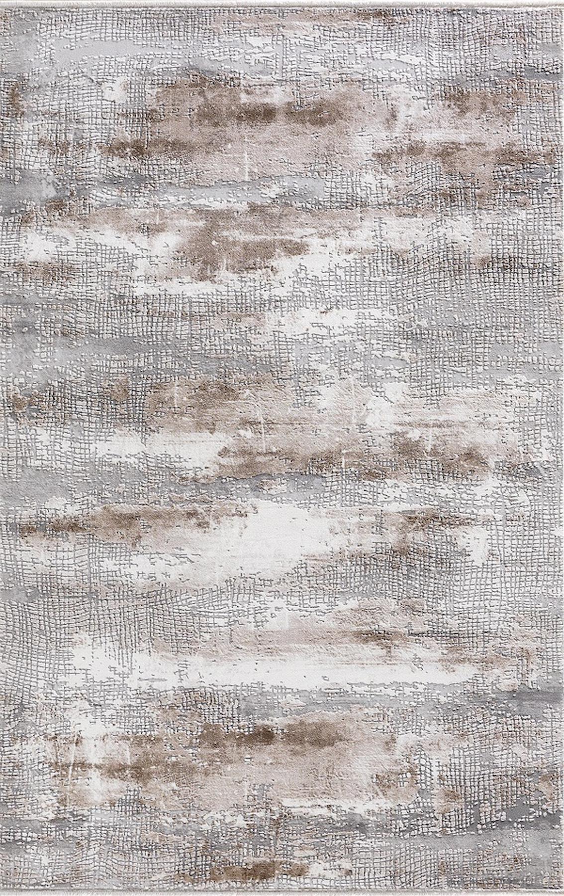 Merinos Therapy 19127 Çok Renkli 12 mm Viskon Yumuşak Yıkanabilir Kalın Kaymaz Dot Taban Dikdörtgen Makine Dokuma Salon Halısı 80x500 cm