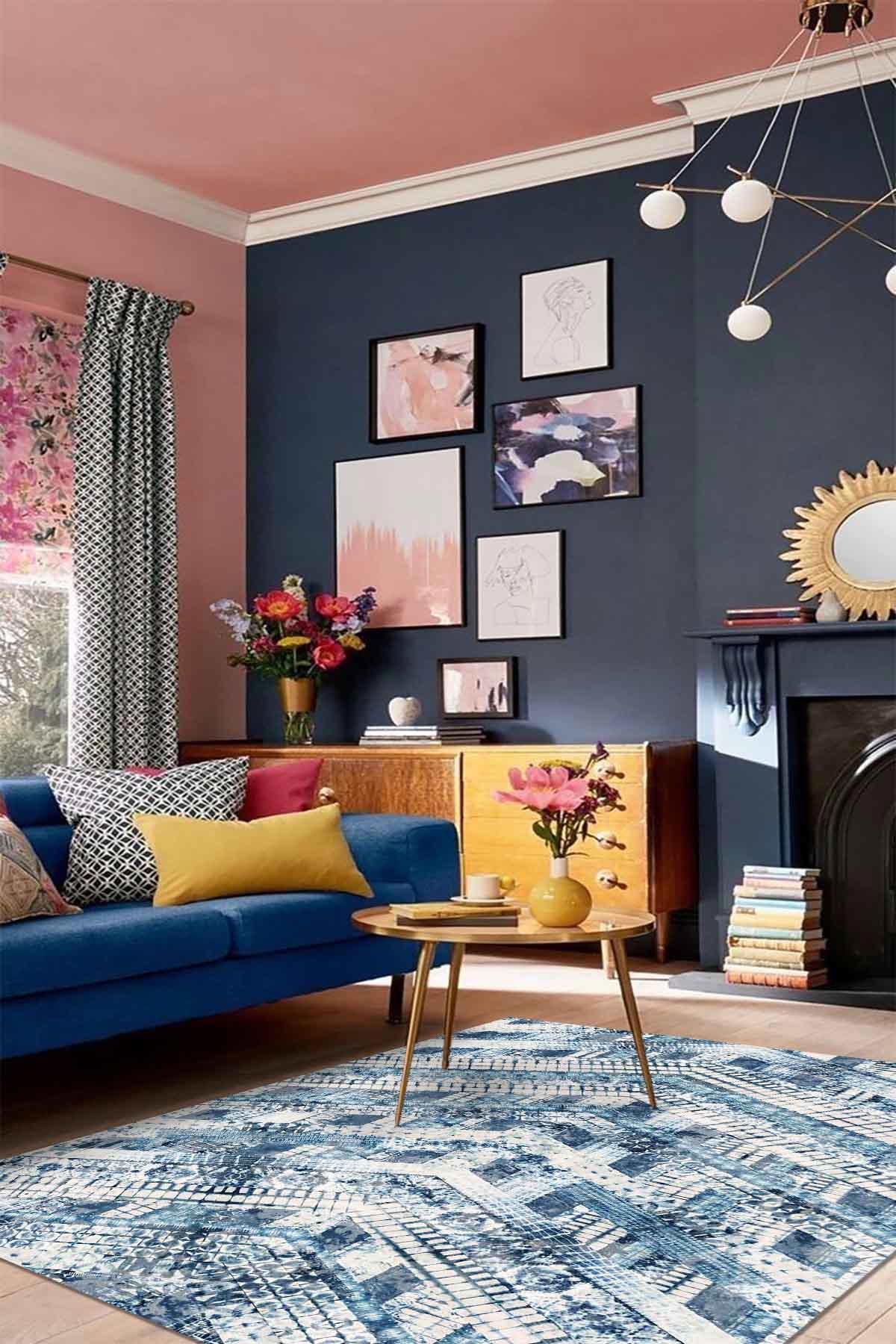 Aida Home Cary Krem 0.5 mm Pamuk Antibakteriyel Yıkanabilir İnce Kaymaz Pamuk Taban Dikdörtgen Makine Dokuma Salon Halısı 80x300 cm