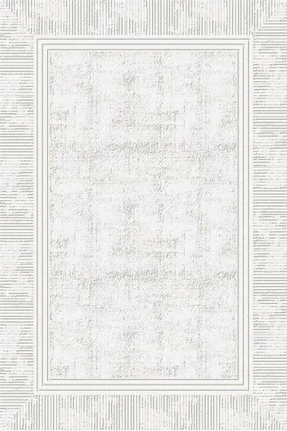 Kreasyon Halı Universal UV005 Bej 8 mm Akrilik Yıkanabilir Kalın Kaymaz Pamuk Taban Dikdörtgen Makine Dokuma Salon Halısı 120x180 cm