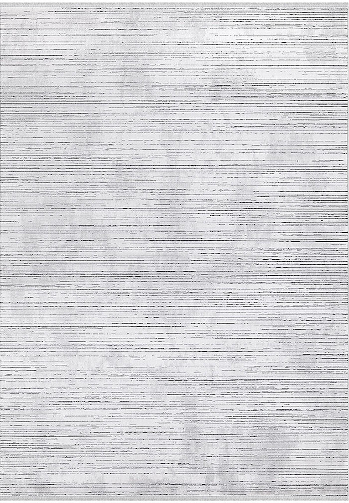 İpek Home Roxanne 17111 Gri 8 mm Akrilik Yıkanabilir İnce Kaymaz Pamuk Taban Dikdörtgen Makine Dokuma Antre-Çocuk Odası-Salon-Yatak Odası Halısı 80x150 cm