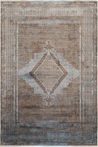 La Boutique İstanbul IB05 Kahverengi 6 mm Viskon Toz tutmaz Yıkanabilir İnce Kaymaz Dikdörtgen Makine Dokuma Salon Halısı 160x230 cm
