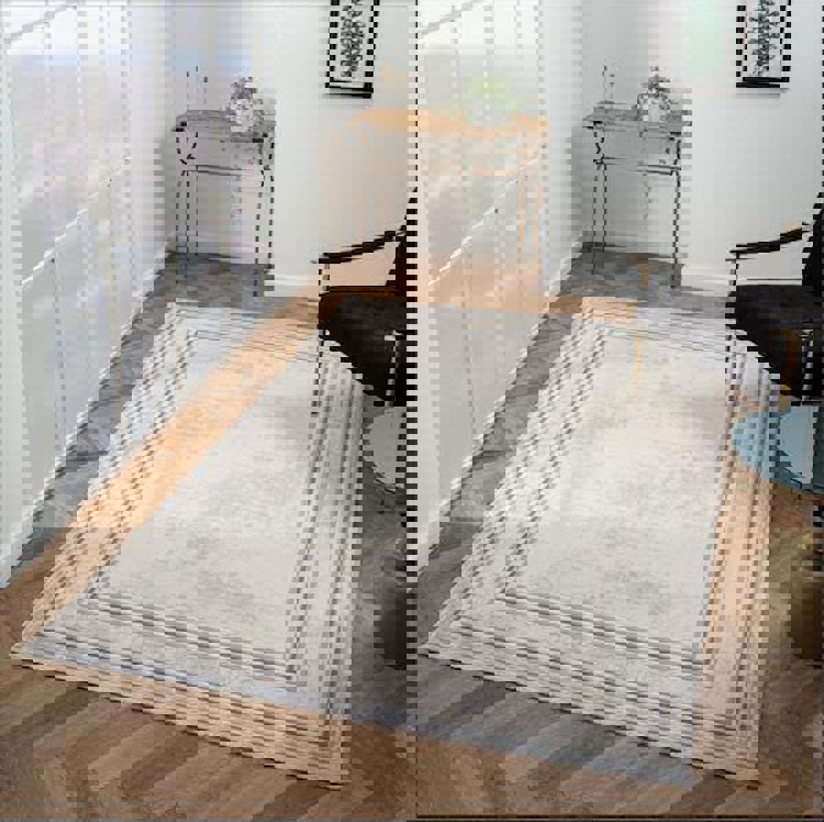 Çam Halı Scarlet SC002G Gri 11 mm Akrilik Silinebilir Yıkanabilir Orta Dikdörtgen Makine Dokuma Salon Halısı 80x120 cm