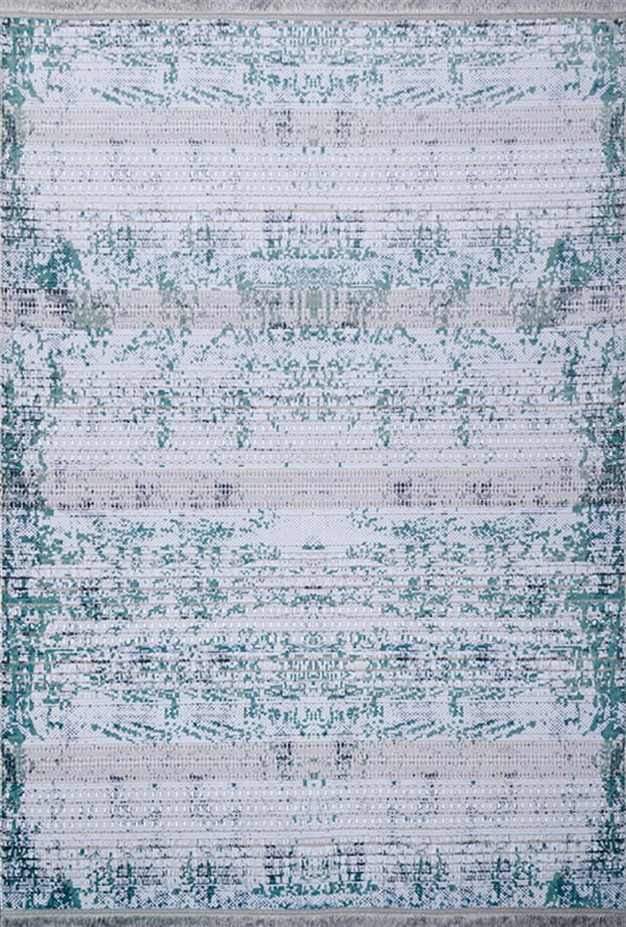 Kreasyon Halı Harmony 1273 Mavi 6 mm Akrilik Yıkanabilir Kalın Kaymaz Pamuk Taban Dikdörtgen Makine Dokuma Salon Halısı 160x230 cm