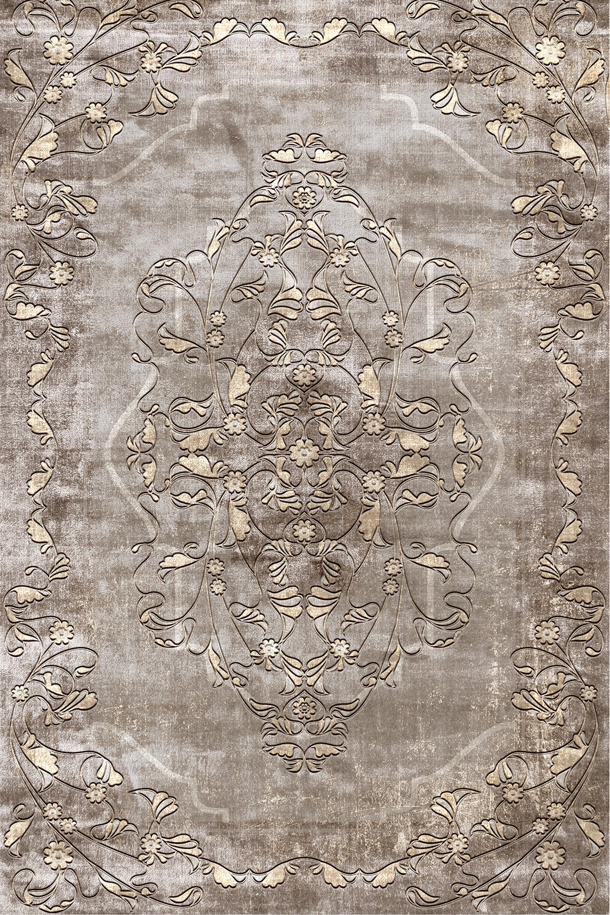 Latte Dizayn Litzy Krem 0.8 mm Pamuk Antibakteriyel Yıkanabilir İnce Kaymaz Pamuk Taban Dikdörtgen Makine Dokuma Salon Halısı 150x220 cm