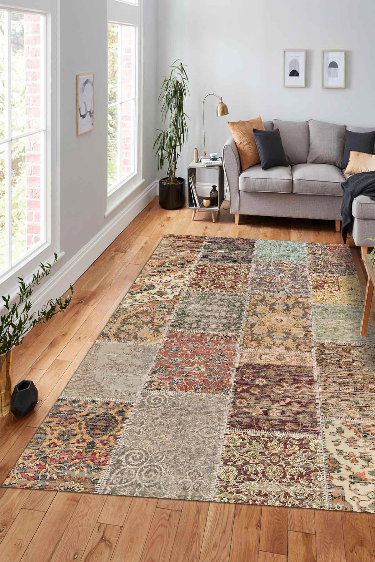 Aida Home Nadine Krem 0.5 mm Pamuk Antialerjenik Yıkanabilir İnce Kaymaz Şönil Taban Dikdörtgen Makine Dokuma Çocuk Odası Halısı 80x300 cm