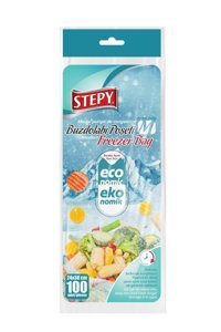 Stepy Orta Kilitli Buz Dolabı Poşeti 100 Adet