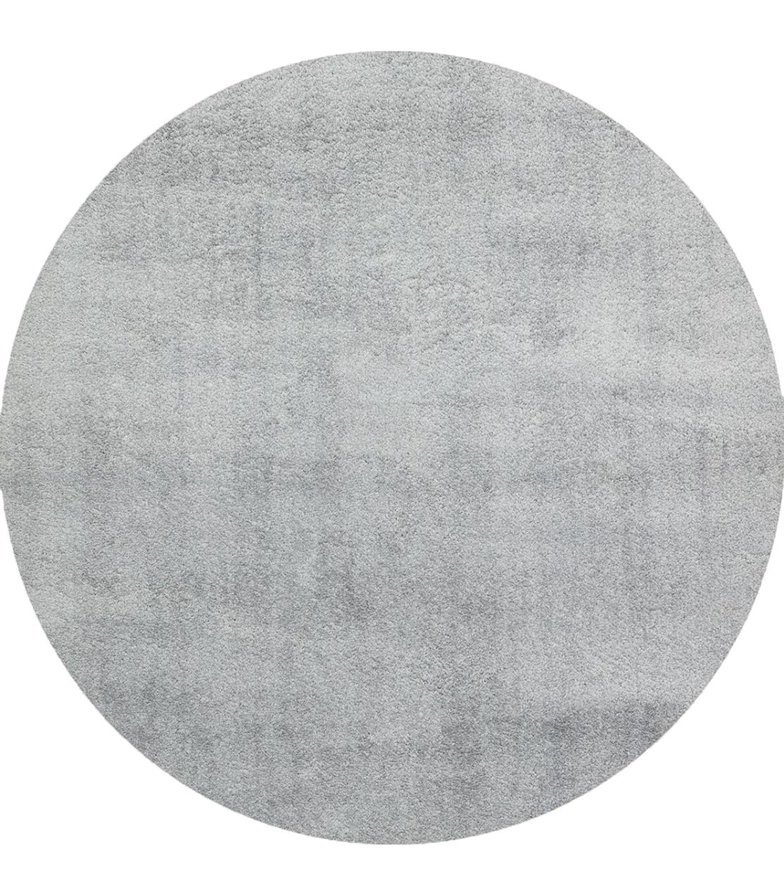 Eko Halı Comfort 1006 Gri 15 mm Polyester Antibakteriyel Yıkanabilir Kalın Kaymaz Yuvarlak Makine Dokuma Salon Halısı 160x230 cm