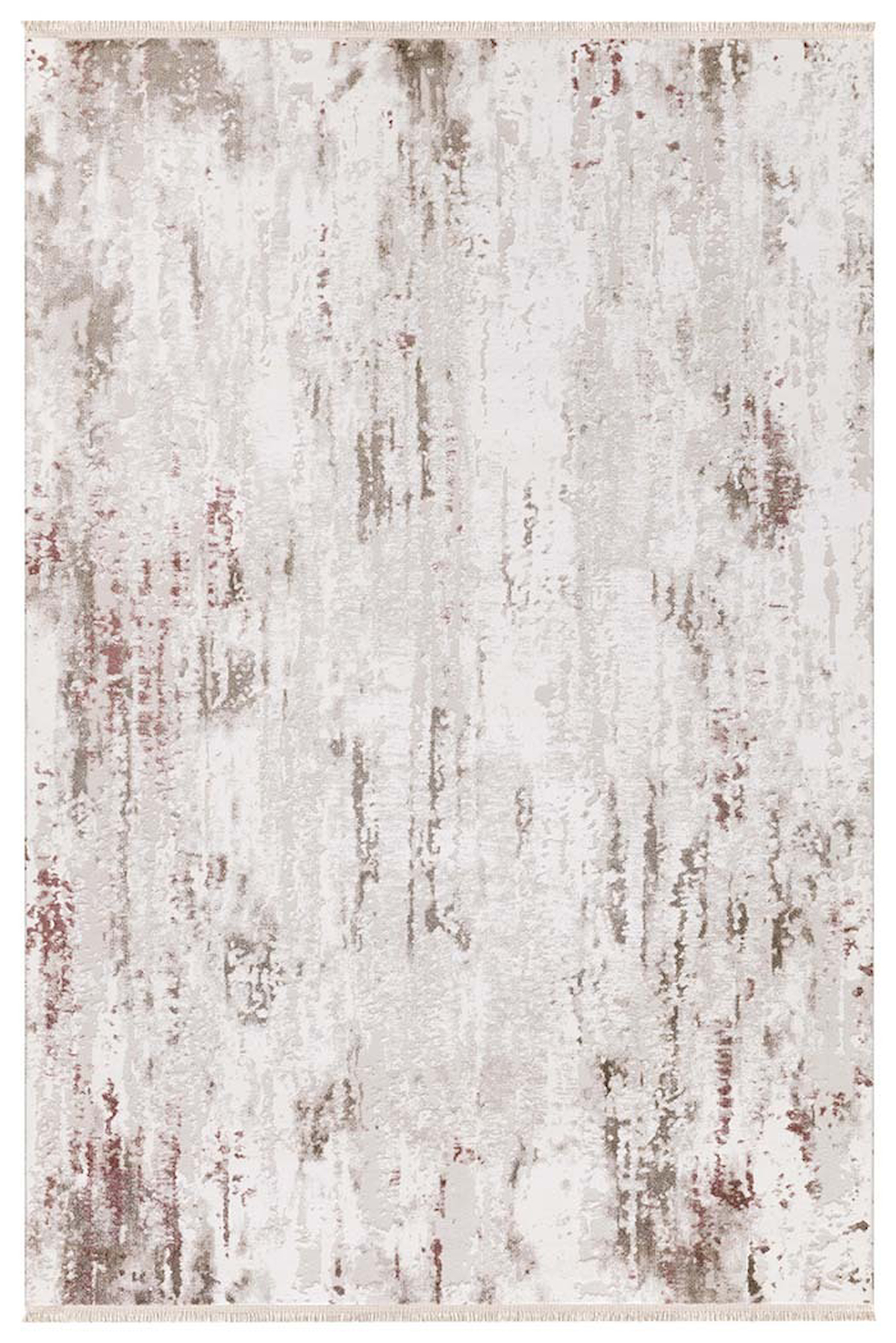 İpek Mekik Halı Mirina 1553A Çok Renkli 7 mm Polyester Toz Tutmaz Yıkanabilir Orta Kaymaz Pamuk Taban Geometrik Dikdörtgen Makine Dokuma Antre-Çocuk Odası-Salon-Yatak Odası Halısı 240x300 cm