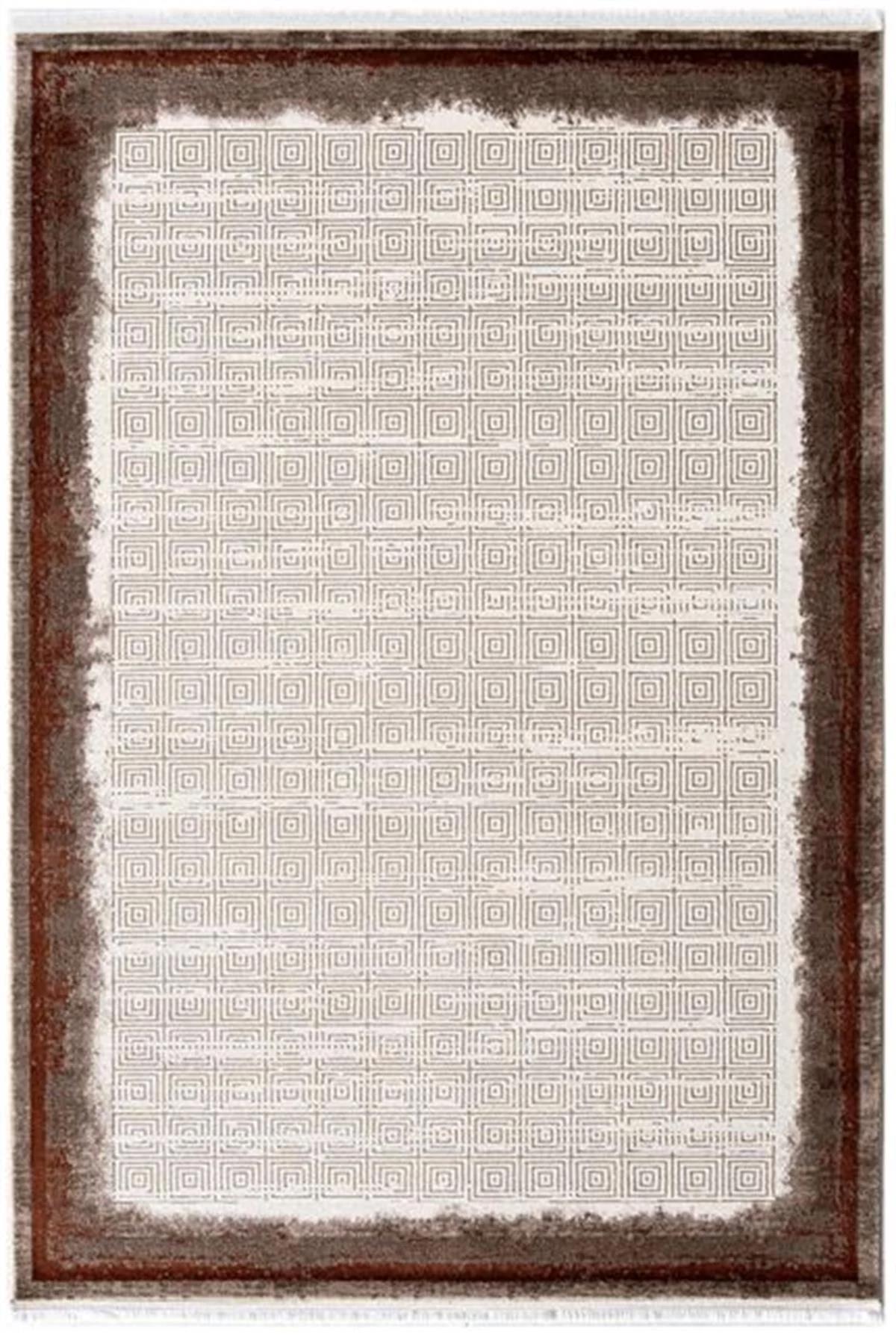 Enti Halı Lizbon 4513 Bej 11 mm Akrilik Silinebilir Yıkanabilir Orta Dikdörtgen Makine Dokuma Salon Halısı 140x200 cm