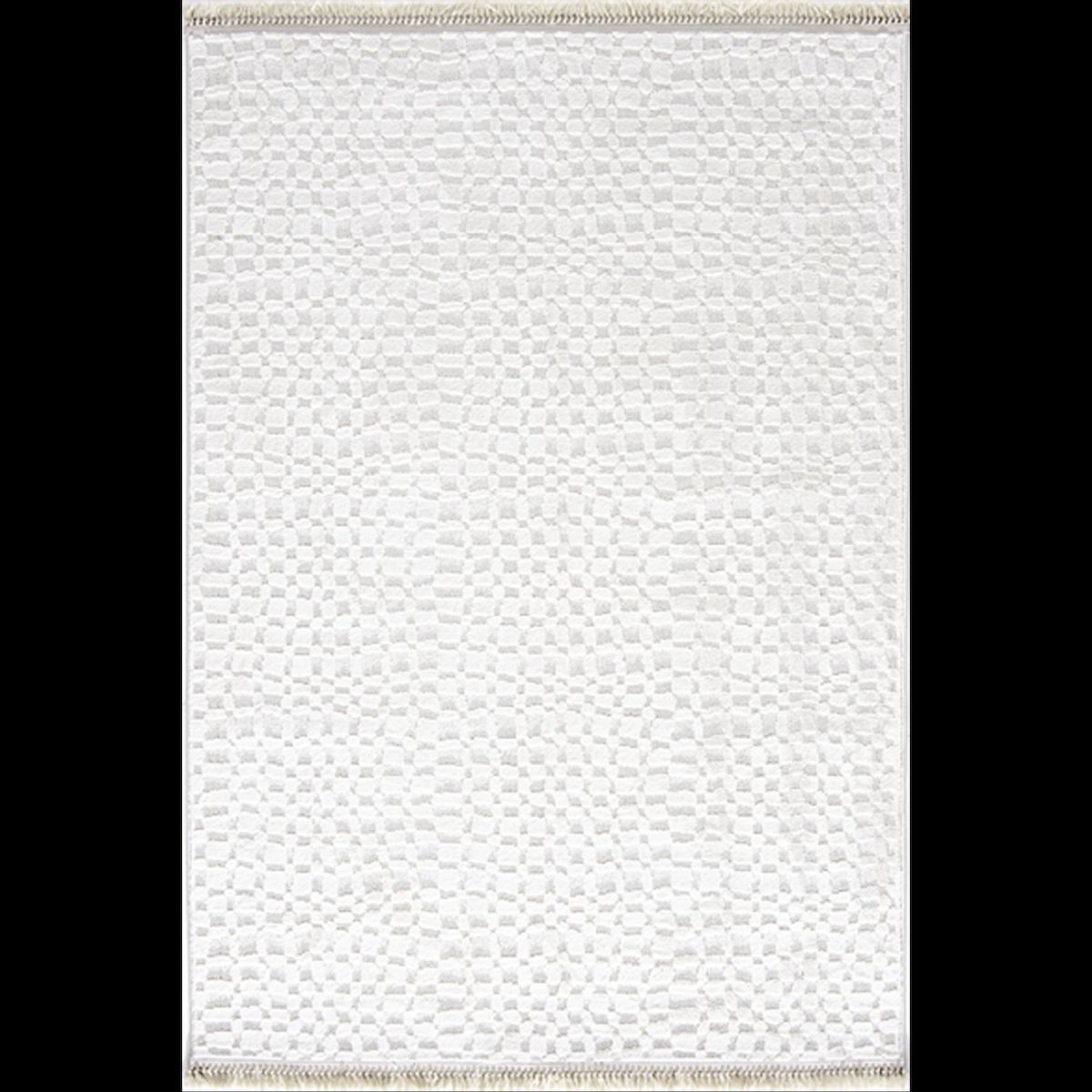 Hoom Rugs Polo 7802 Krem 12 mm Mikropolyester Antialerjenik Yıkanabilir Kalın Kaymaz Taban Dikdörtgen Makine Dokuma Salon Halısı 100x200 cm