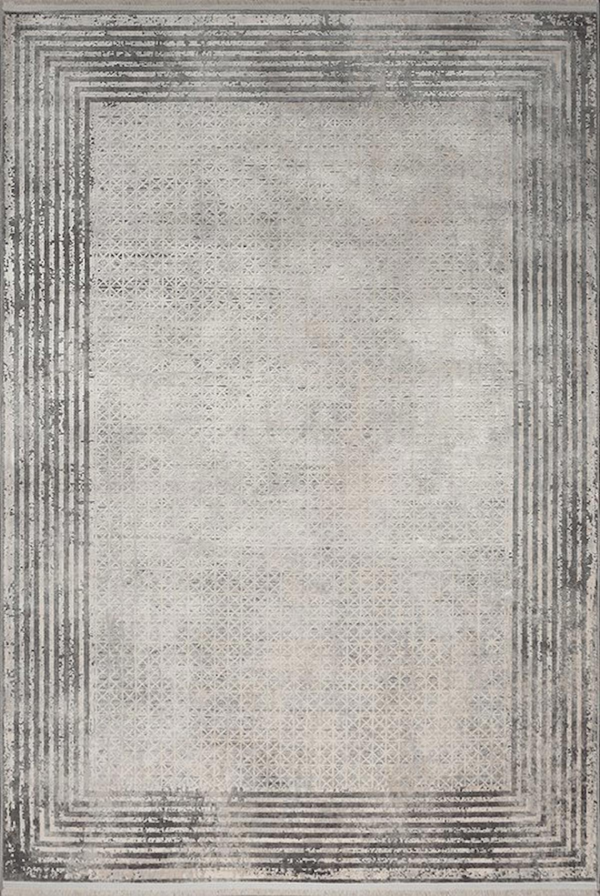 Kreasyon Halı Mazzini 1478 Krem 8 mm Polyester Yıkanabilir Kalın Dikdörtgen Makine Dokuma Halı 125x200 cm