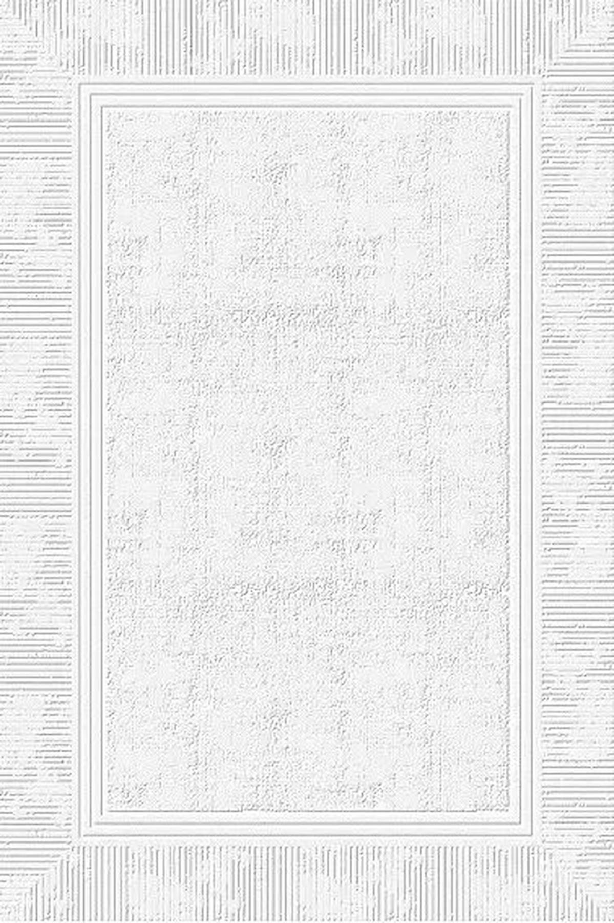 Kreasyon Halı Universal UV004 Krem Yıkanabilir Kalın Pamuk Taban Dikdörtgen Makine Dokuma Salon Halısı 160x230 cm