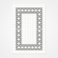 Crea Halı Almira 11413 Krem 8 mm Polyester Toz Tutmaz Yıkanabilir Orta Dikdörtgen Makine Dokuma Salon Halısı 160x160 cm