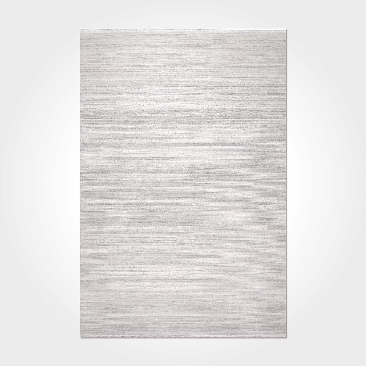 Crea Halı Elkenz 7555 Krem 4 mm Akrilik Toz Tutmaz Yıkanabilir İnce Pamuk Taban Soyut Temalı Dikdörtgen Makine Dokuma Salon Halısı 120x180 cm