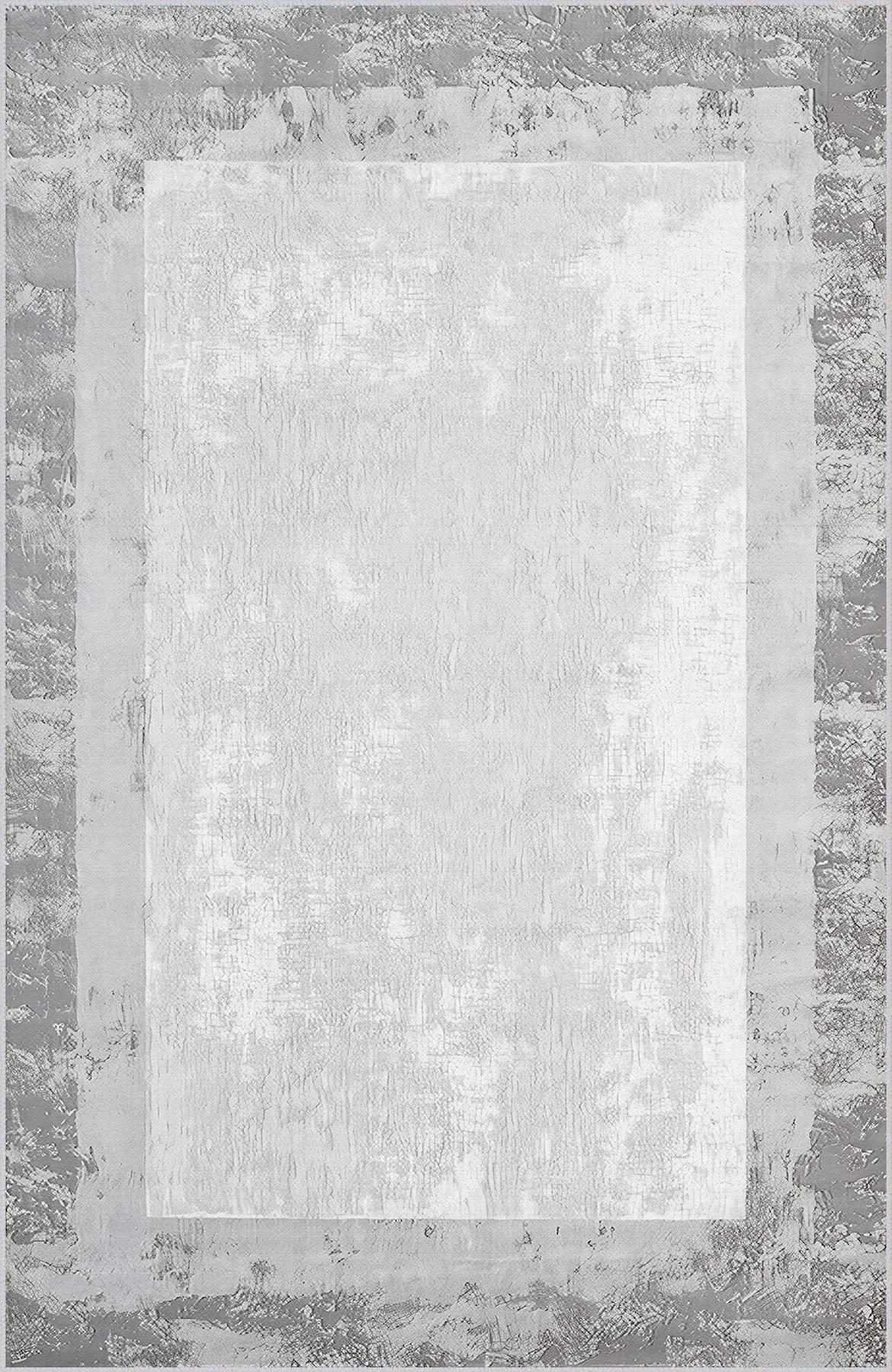 Rovigo Home RVG1854-SM310 Gri 8 mm Polyester Antibakteriyel-Leke Tutmaz-Toz Tutmaz Yıkanabilir İnce Kaymaz Dot Taban Dikdörtgen Makine Dokuma Salon Halısı 160x235 cm