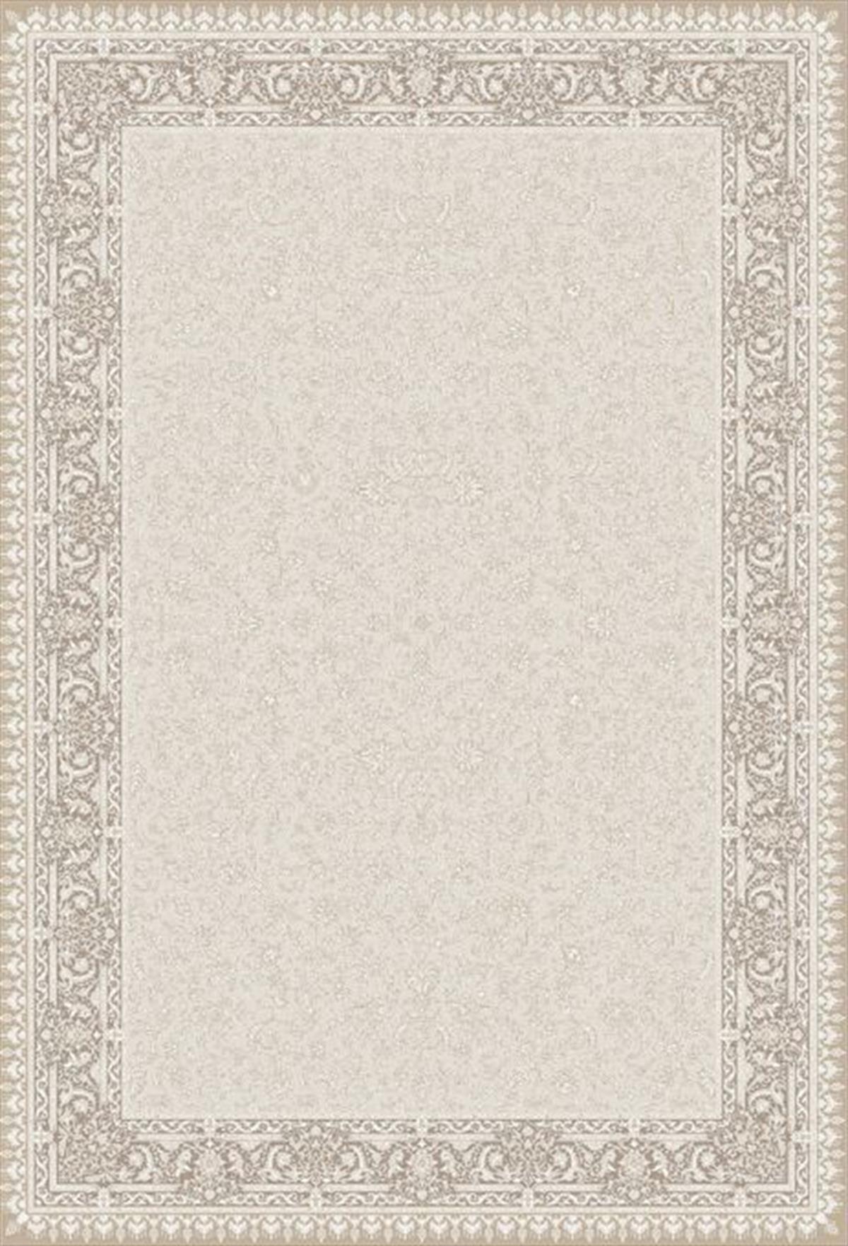 Elexsus Sumatra 3434 Krem 8 mm Viskon Silinebilir Yıkanabilir Orta Kaymaz Dikdörtgen Makine Dokuma Oturma Odası-Salon Halısı 80x300 cm