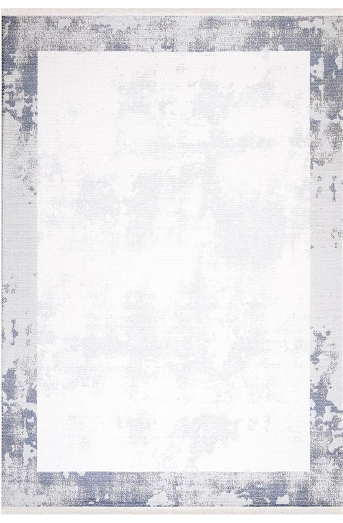İpek Mekik Halı Lapena 11555 Gri 10 mm Akrilik Yıkanabilir Orta Kaymaz Pamuk Taban Dikdörtgen Makine Dokuma Antre-Çocuk Odası-Salon-Yatak Odası Halısı 80x140 cm