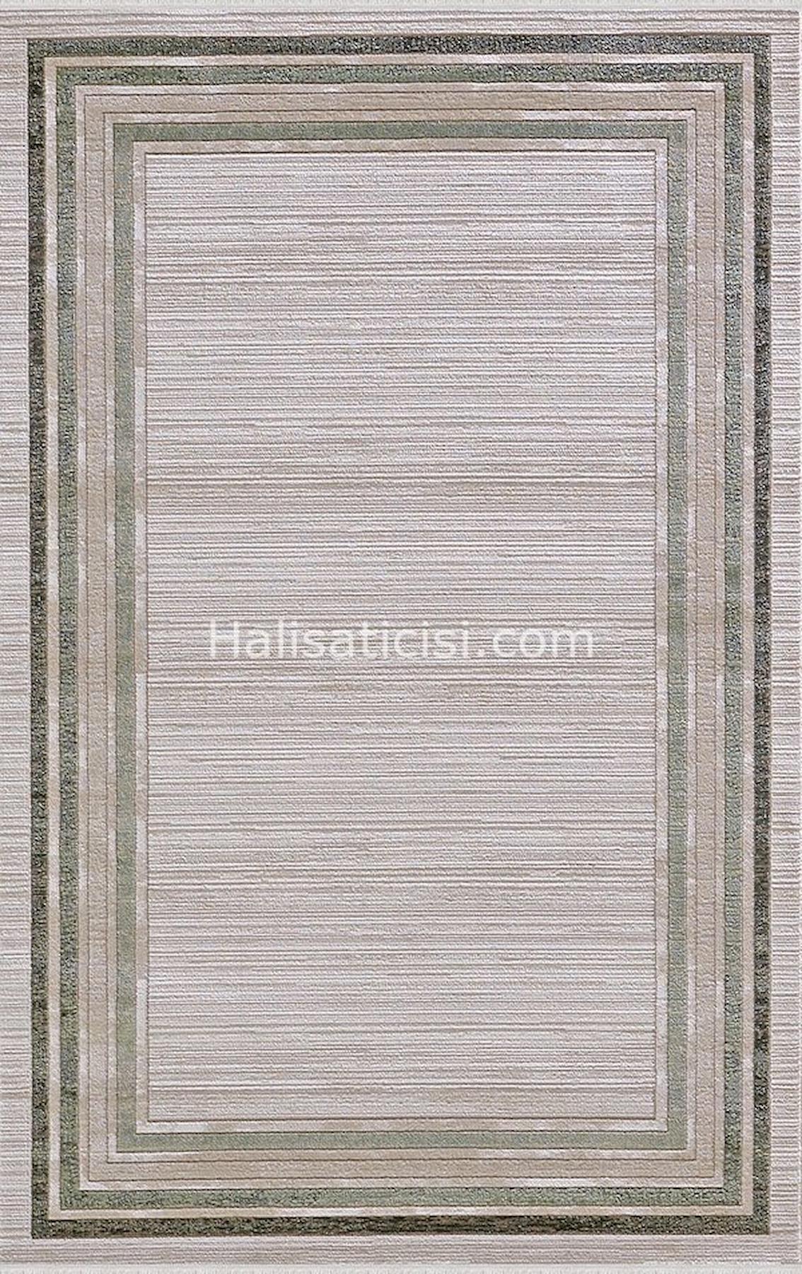Merinos Diyez 34930 Krem 9 mm Akrilik Yıkanabilir İnce Kaymaz Dikdörtgen Makine Dokuma Salon Halısı 80x300 cm