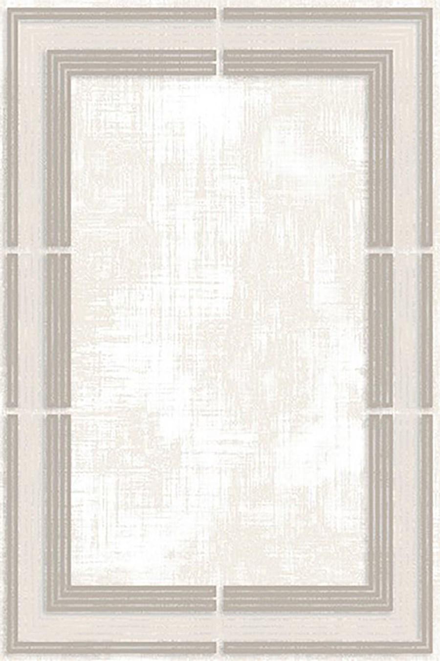 Kreasyon Halı Bamboo Touch 1447 Vizon Yıkanabilir Kalın Pamuk Taban Dikdörtgen Makine Dokuma Salon Halısı 180x180 cm