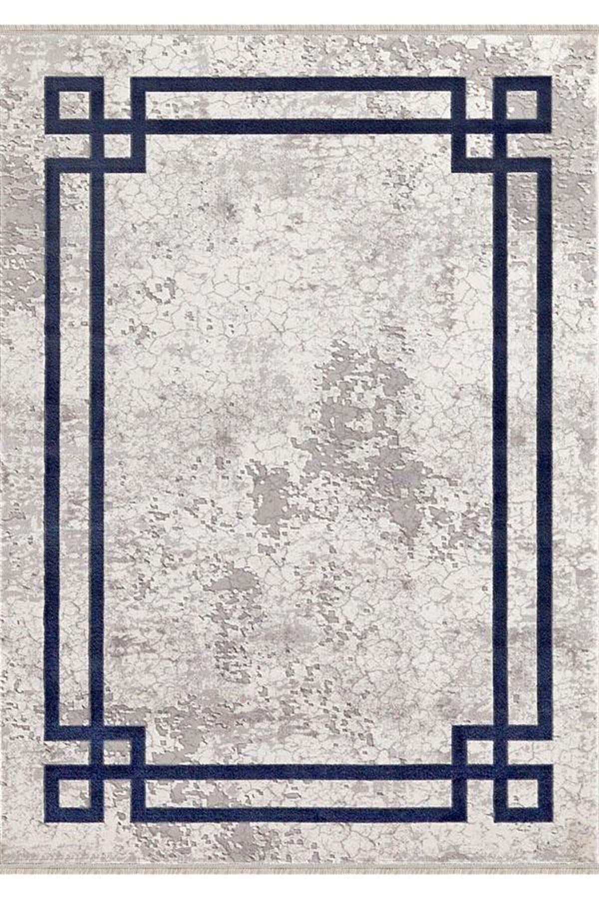Merinos Therapy 33260 Gri 12 mm Akrilik Yumuşak Yıkanabilir Kalın Kaymaz Dikdörtgen Makine Dokuma Salon Halısı 80x150 cm