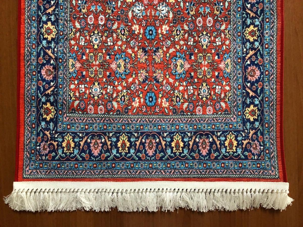 Prizma Home V6017 Çok Renkli Pamuk Toz Tutmaz Yıkanabilir Orta Dikdörtgen Makine Dokuma Oturma Odası-Salon Halısı 80x300 cm