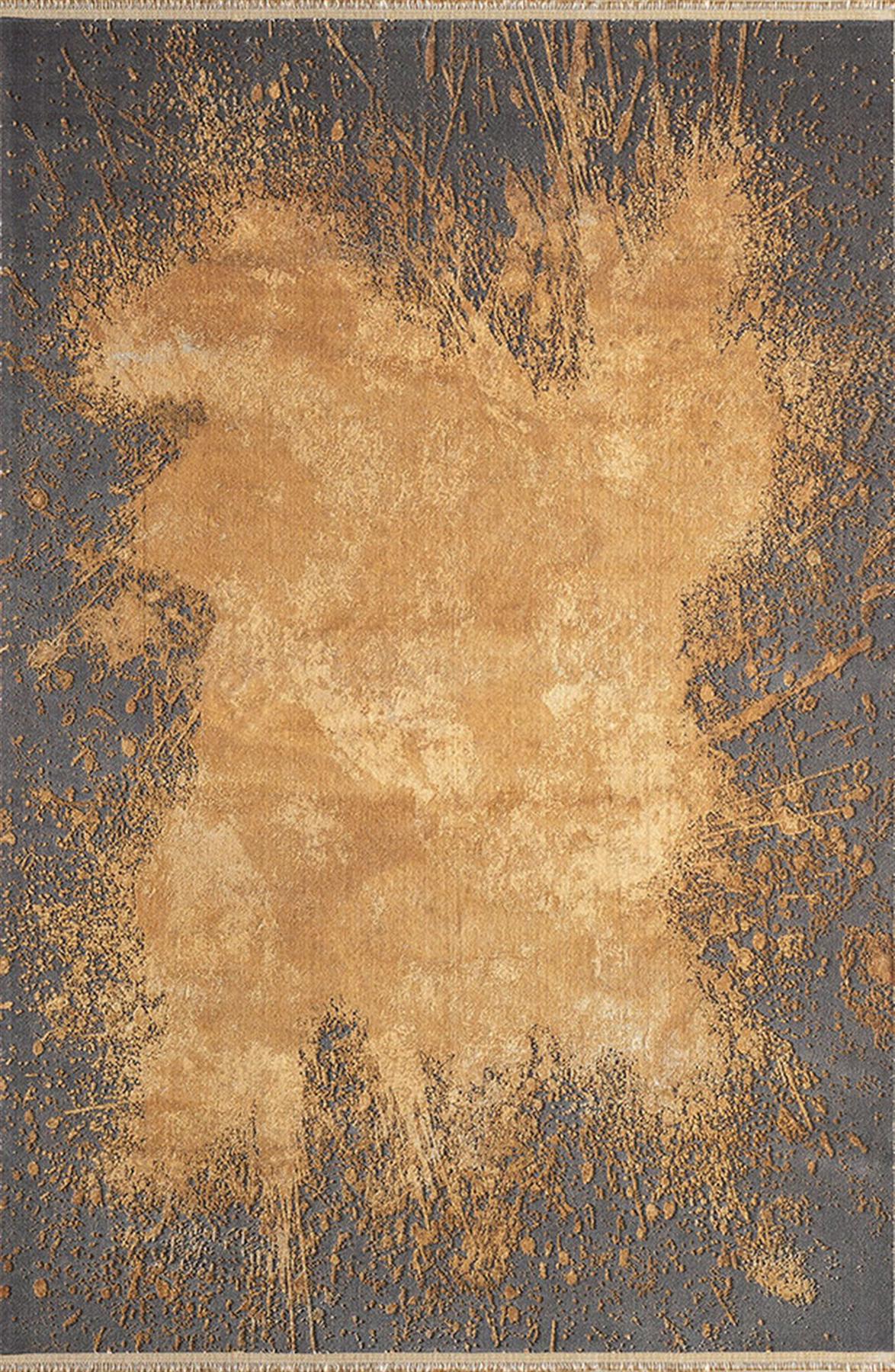 Pierre Cardin Magnifique MQ48E Çok Renkli 6 mm Viskon Yumuşak Yıkanabilir İnce Kaymaz Dikdörtgen Makine Dokuma Salon Halısı 120x300 cm