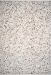 Kreasyon Halı Berceste 1151 Krem Yıkanabilir Kalın Pamuk Taban Dikdörtgen Makine Dokuma Salon Halısı 160x230 cm