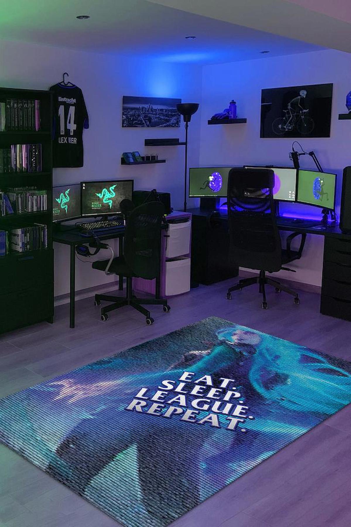 Homshtag Ye Uyu Dinlen Krem 4 mm Pamuk Antistatik Yıkanabilir İnce Kaymaz Dikdörtgen Makine Dokuma Genç Odası Halısı 180x280 cm