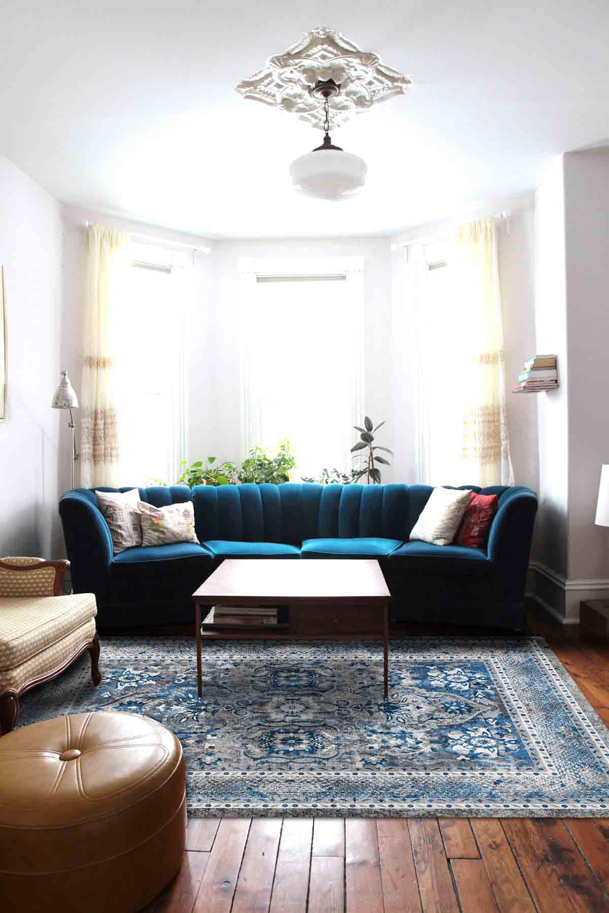 Latte Dizayn Lorran Krem 0.5 mm Pamuk Antibakteriyel Yıkanabilir İnce Kaymaz Pamuk Taban Dikdörtgen Makine Dokuma Salon Halısı 60x550 cm