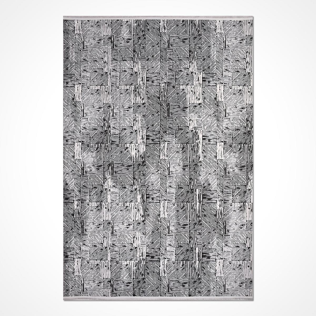 Dekozer Çok Renkli 7 mm Mikropolyester Antibakteriyel Yıkanabilir Kalın Kaymaz Lateks Taban Dikdörtgen Makine Dokuma Salon Halısı 80x300 cm