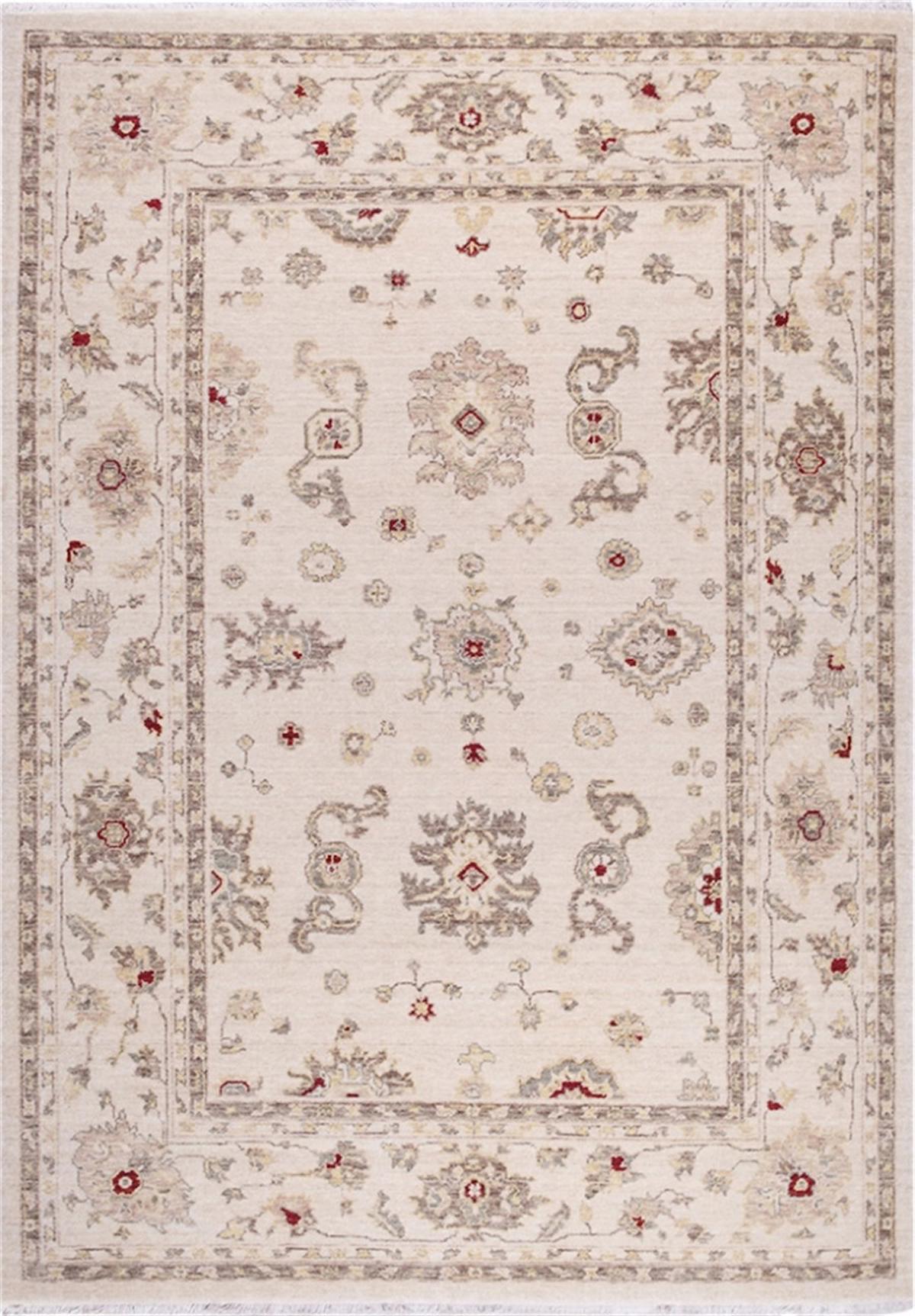 Crea Halı 8001 Krem 10 mm Bambu Yıkanabilir Orta Dikdörtgen Makine Dokuma Salon Halısı 180x180 cm