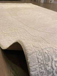 İlhanın Halıları Krem 15 mm Akrilik Kalın Kaymaz Dikdörtgen Makine Dokuma Salon Halısı 120x180 cm