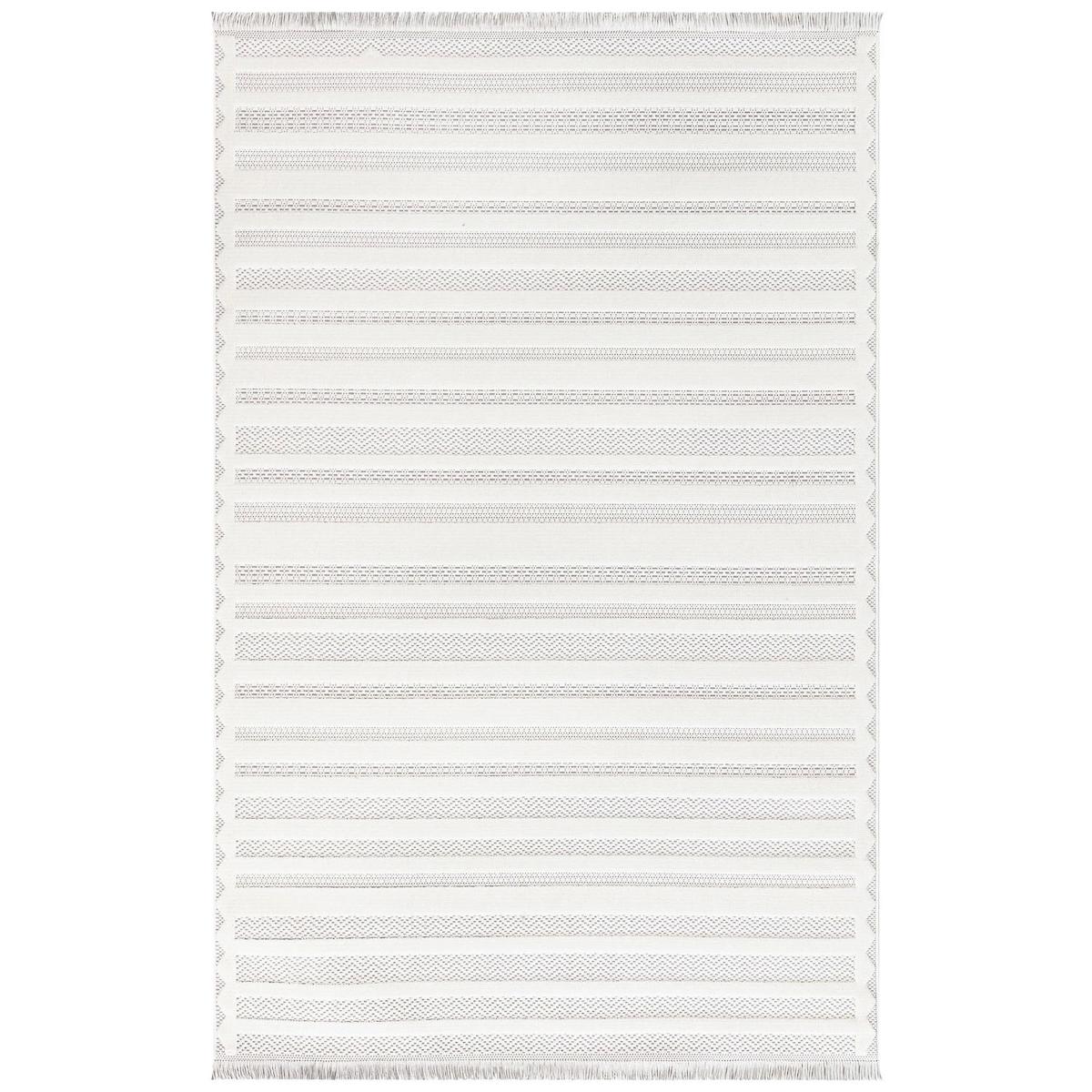 İpek Mekik Halı Duru Risby 1855 Krem 10 mm Polyester Yıkanabilir Orta Kaymaz Dikdörtgen Makine Dokuma Antre-Çocuk Odası-Salon-Yatak Odası Halısı 80x300 cm