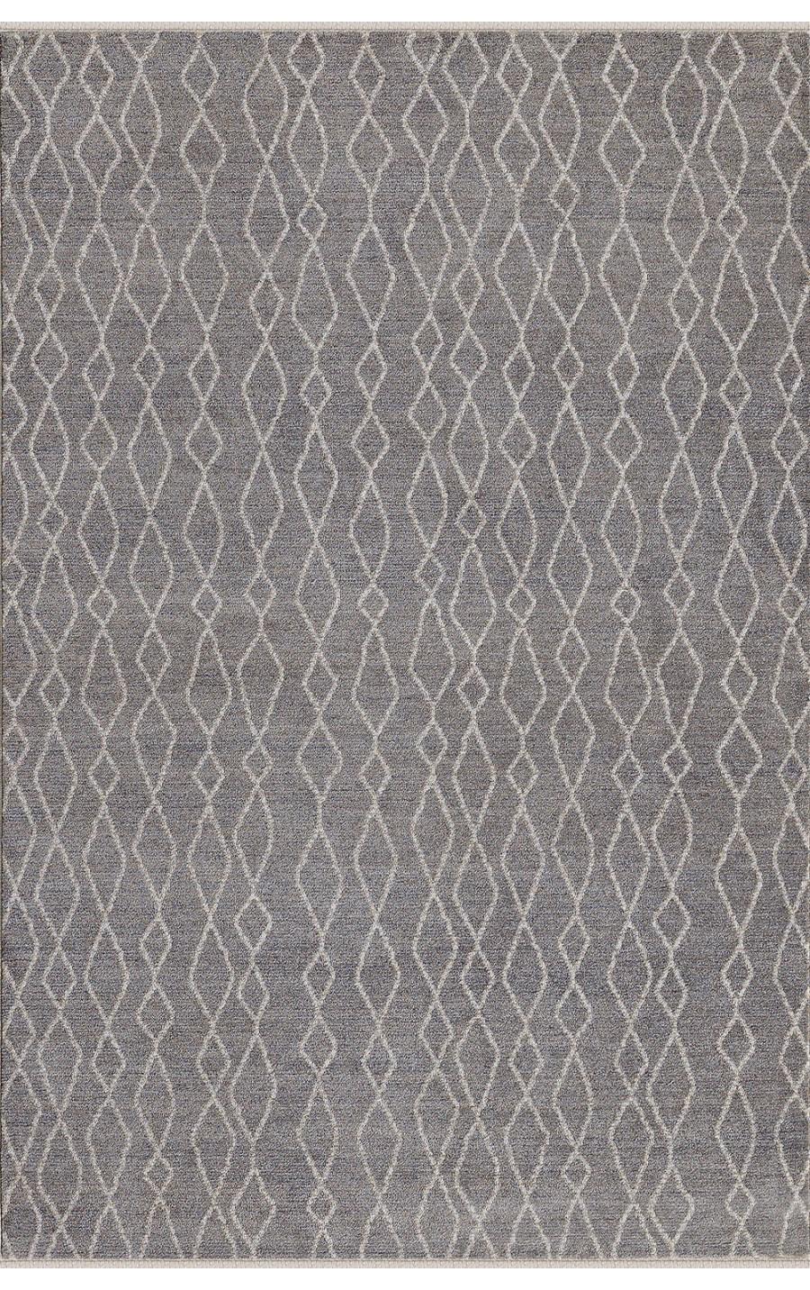 Padişah Truva Gri 10 mm Polyester Yumuşak Yıkanabilir İnce Kaymaz Dikdörtgen Makine Dokuma Salon Halısı 200x290 cm