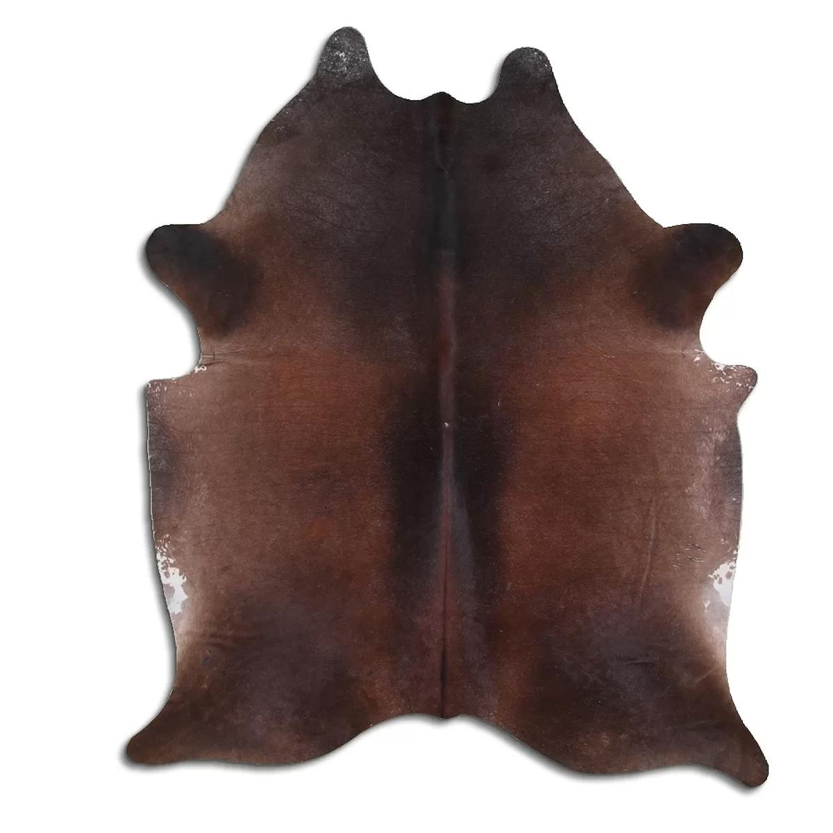 Fiesta Leather Art 65535 Krem 51 mm Deri Toz Tutmaz Yıkanabilir İnce Kaymaz Deri Taban Oval Makine Dokuma Salon Halısı 160x250 cm