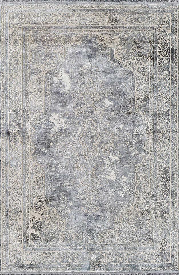 Pierre Cardin Magnifique MQ33H Çok Renkli 10 mm Viskon Yumuşak Yıkanabilir İnce Kaymaz Dikdörtgen Makine Dokuma Salon Halısı 80x200 cm